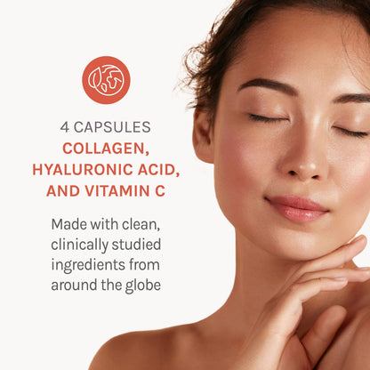 Reserveage Beauty Collagen Replenish - Collagen Booster & Supplement for Healthy Skin, Hair Growth | 120 Capsules (30 Servings)