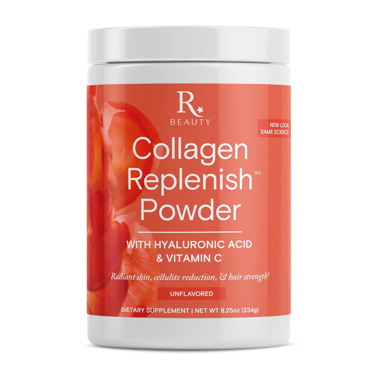 Reserveage Beauty Collagen Replenish Powder - No-Taste Collagen for Radiant Skin & Hair Growth - 8.25 oz