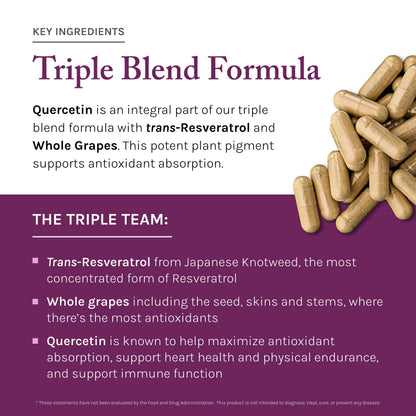 Reserveage Beauty Resveratrol 500 mg — Antioxidant Support for Heart & Aging