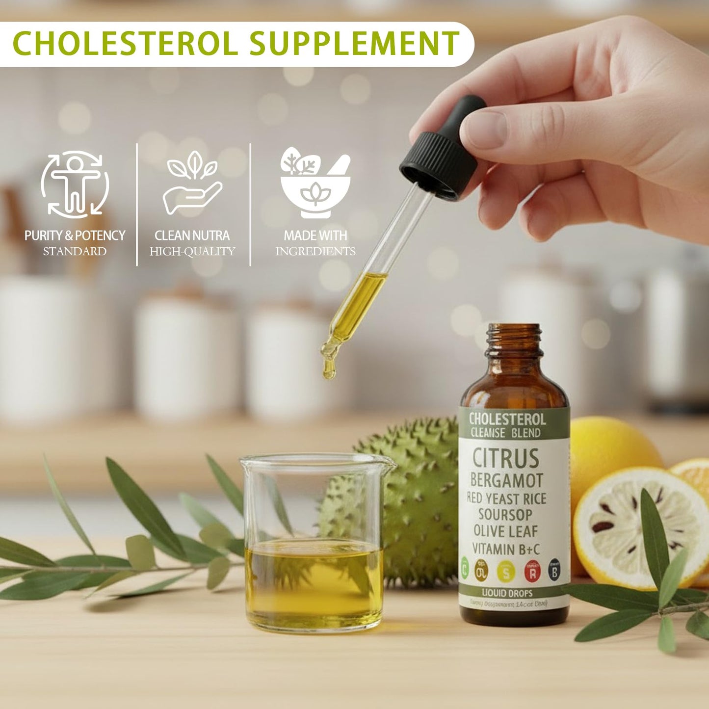 RESONA Red Yeast Rice Drops - Cholesterol Support Blend (2 oz)
