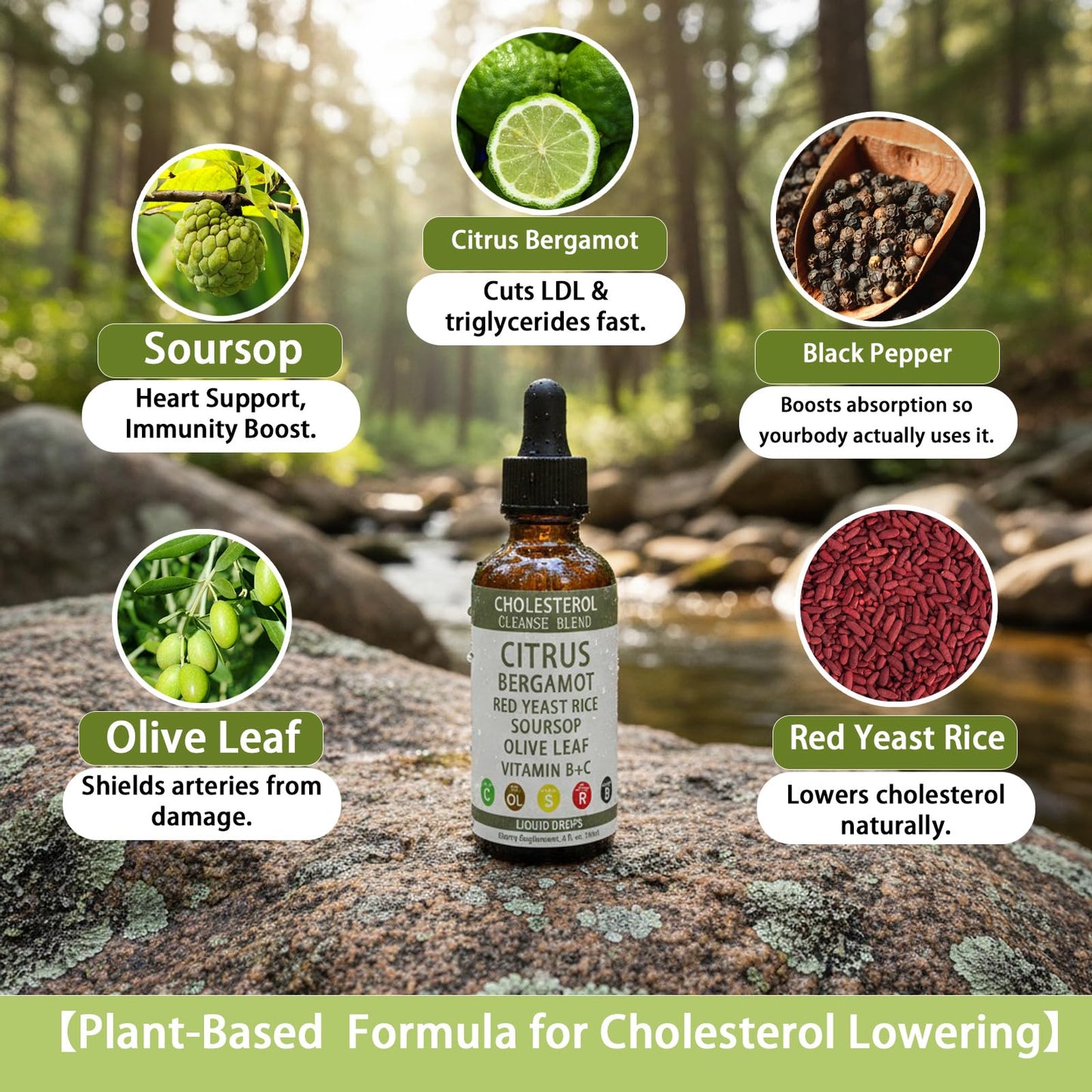 RESONA Red Yeast Rice Drops - Cholesterol Support Blend (2 oz)