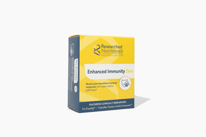 Researched Nutritionals Liposomal Glutathione 450mg + Colostrum & Mushrooms Immunity Duo