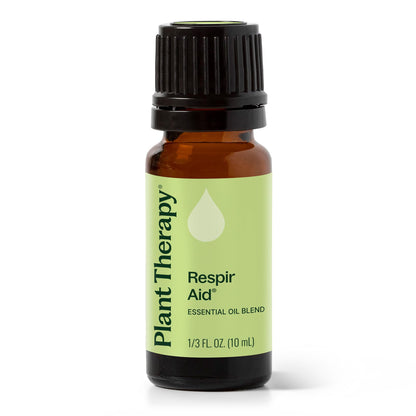 Plant Therapy Respir Aid Essential Oil Blend 10 mL – Sinus, Airway & Congestion Relief (Therapeutic Grade)
