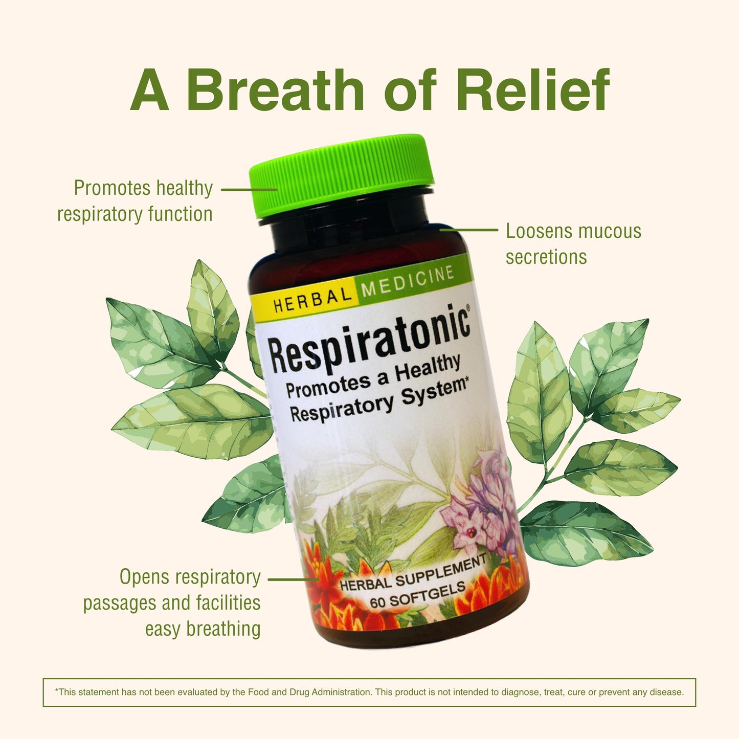 Herbs Etc. Respiratonic - 60 - Softgel