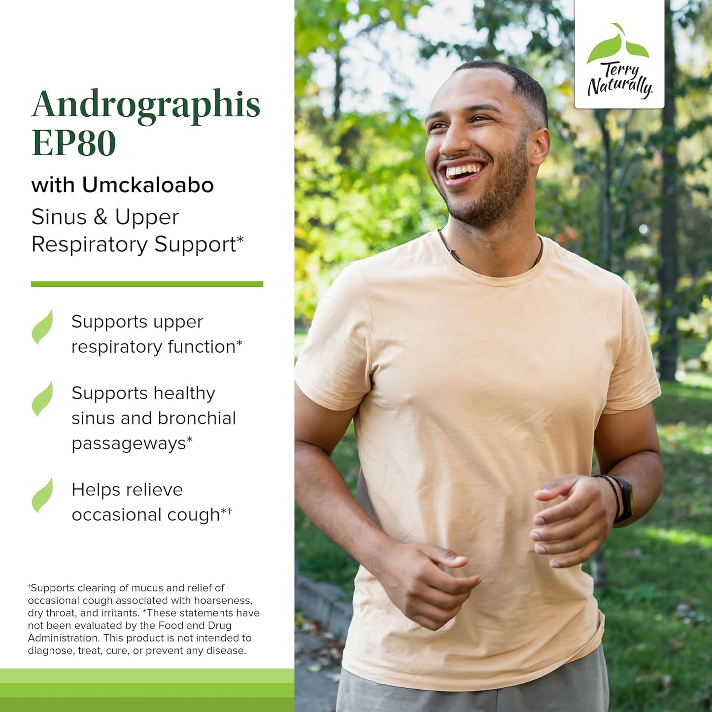 Andrographis EP80 with Umckaloabo – Sinus & Respiratory Support (60 Veg Capsules)