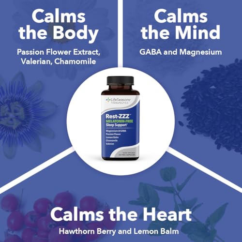 LifeSeasons Rest-ZZZ Melatonin-Free Sleep Support - Calms Nervous System