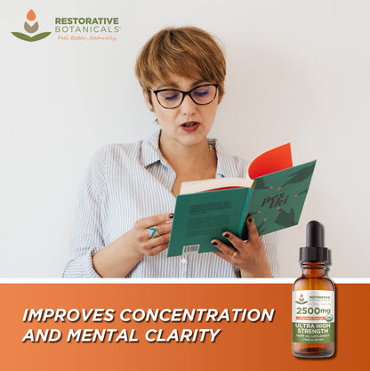 Restorative Botanicals Hemp Oil 2500mg Mandarin Orange - 60 Servings