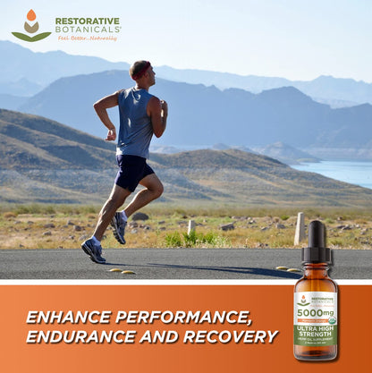 Restorative Botanicals Hemp Oil Drops 5000mg Mandarin Orange – USDA Organic
