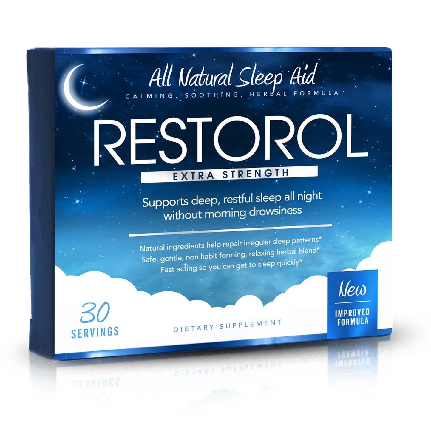 Restorol Natural Sleep Aid – Deep Restful Sleep (30 Count, Pack of 1)