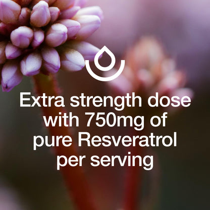 Resveratrol Supplement 750mg – Trans-Resveratrol, Extra Strength (90 Capsules, Pack of 2) – Vegan, Non-GMO, Gluten-Free