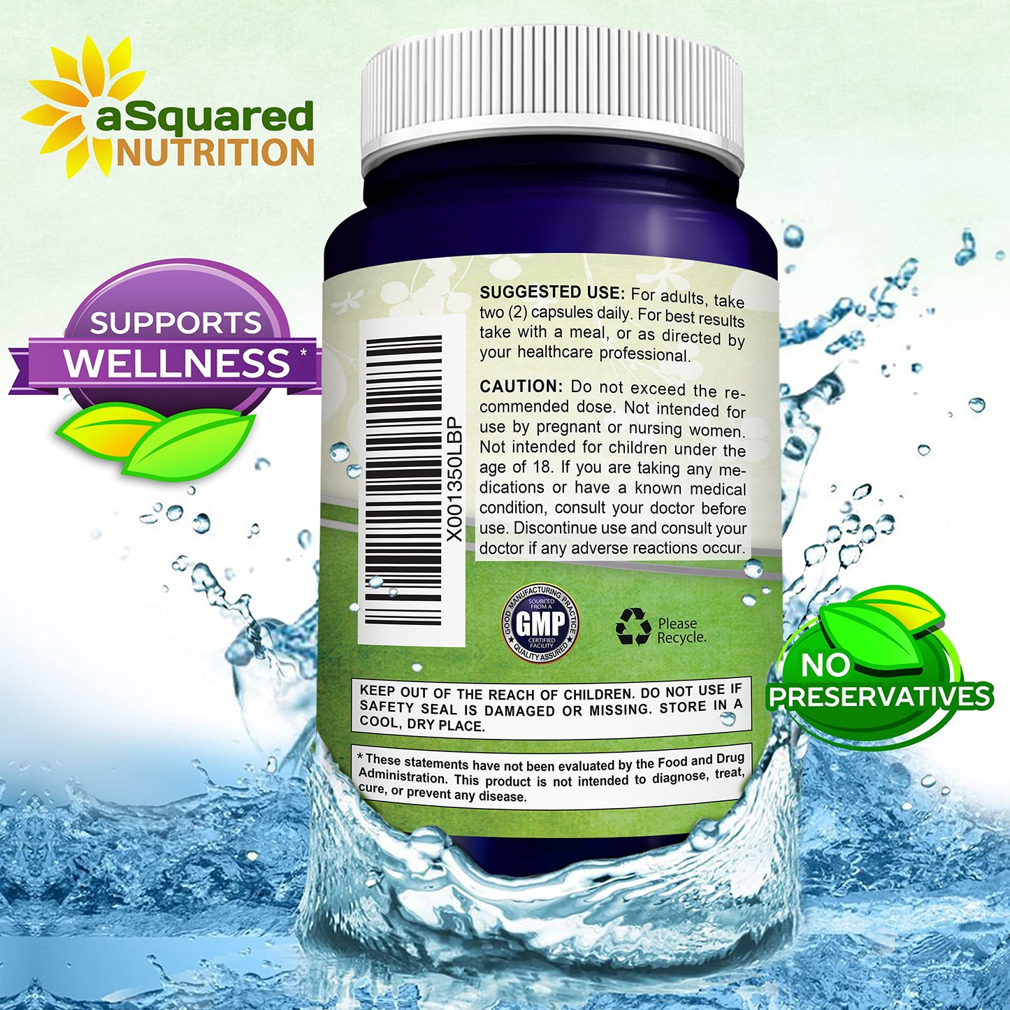 100% Natural Resveratrol 1000mg/Serving | 180 Capsules | Heart Health