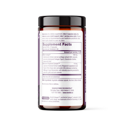 ResVitale Collagen Enhance - Hyaluronic Acid & Resveratrol - 120 Capsules