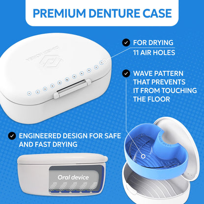 Denture Storage Case – Hygienic Retainer Cup, Travel-Ready | DIMEDI