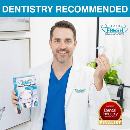 Retainer Cleaner Tablets – 36 Count | Aligners, Dentures & Mouth Guards
