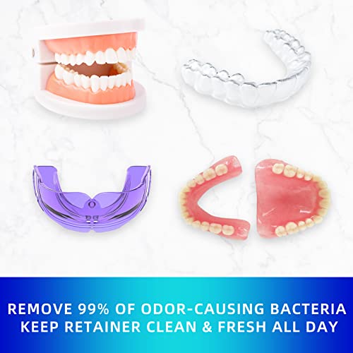 Y-Kelin Retainer & Denture Cleaner – 120 Tablets Mint for 4 Months | Removes Stains, Plaque & Odors