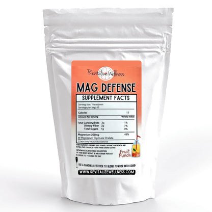 Revitalize Mag Defense Powder: 200 mg Magnesium Glycinate, 60 Servings