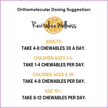 Revitalize Wellness Vitamin C Chewables - 500 mg per Serving | Berry Blast (60 Servings)