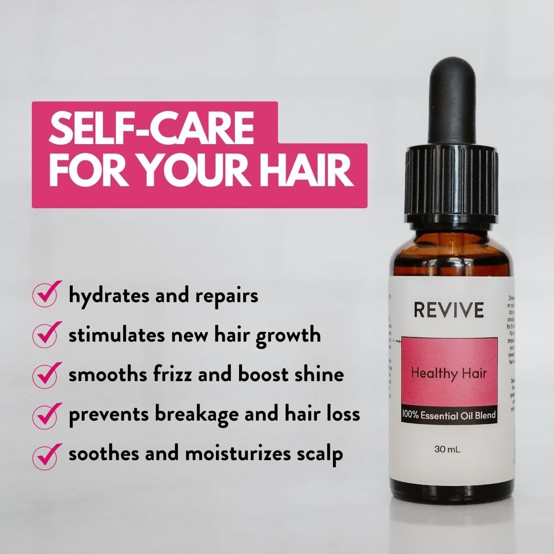 Healthy Hair Essential Oil Blend by Revive Essential Oils - 100% Pure Therapeutic Grade for Diffuser, Humidifier, Massage, Aromatherapy, Skin & Hair Care