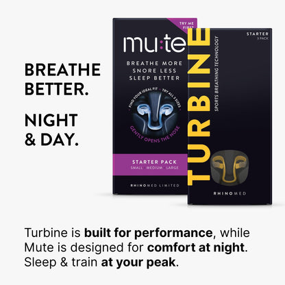 Rhinomed Turbine Nasal Dilator for Athletic Breathing – Trial 3pk