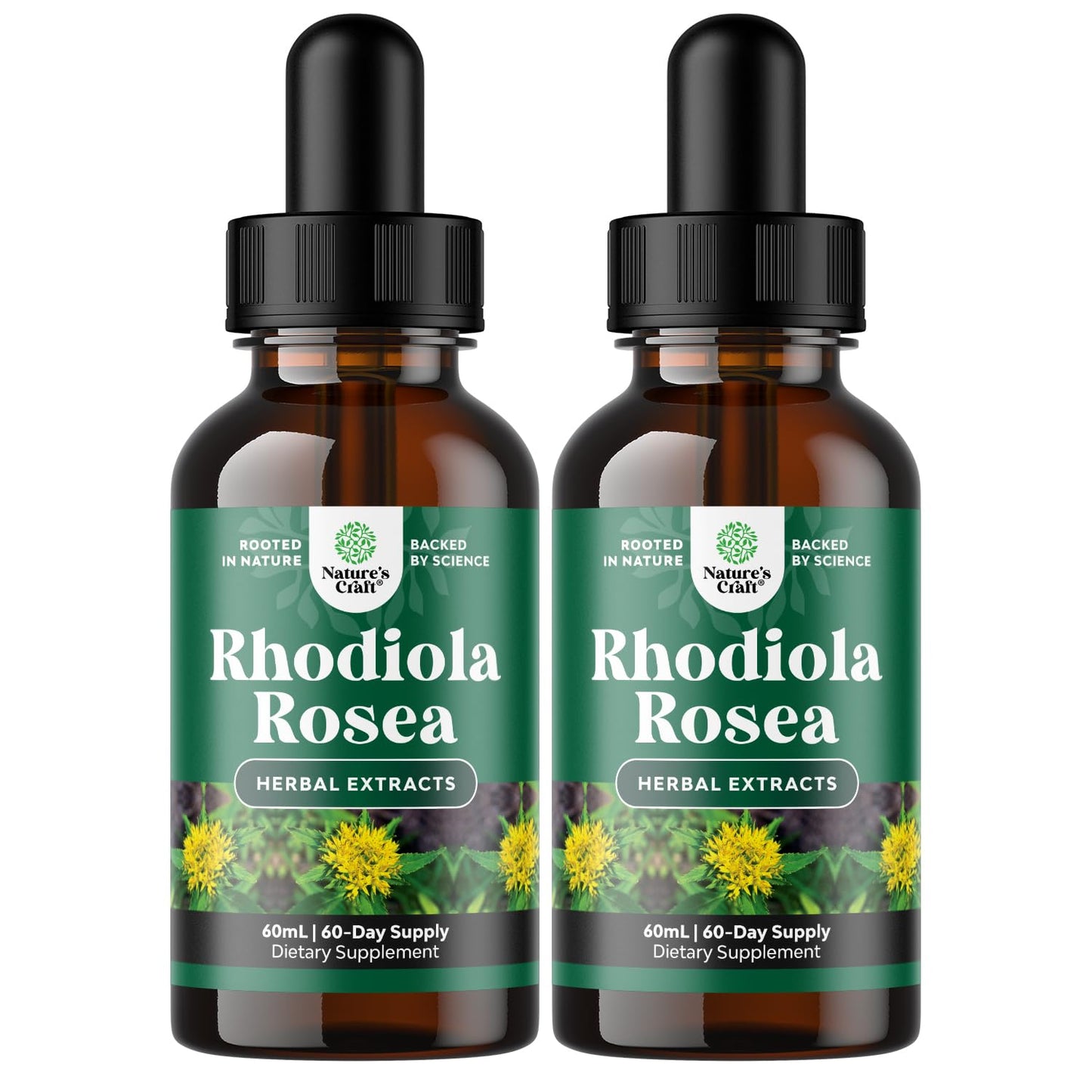 Rhodiola Rosea Tincture - High Potency for Stress & Mood (120 Servings)