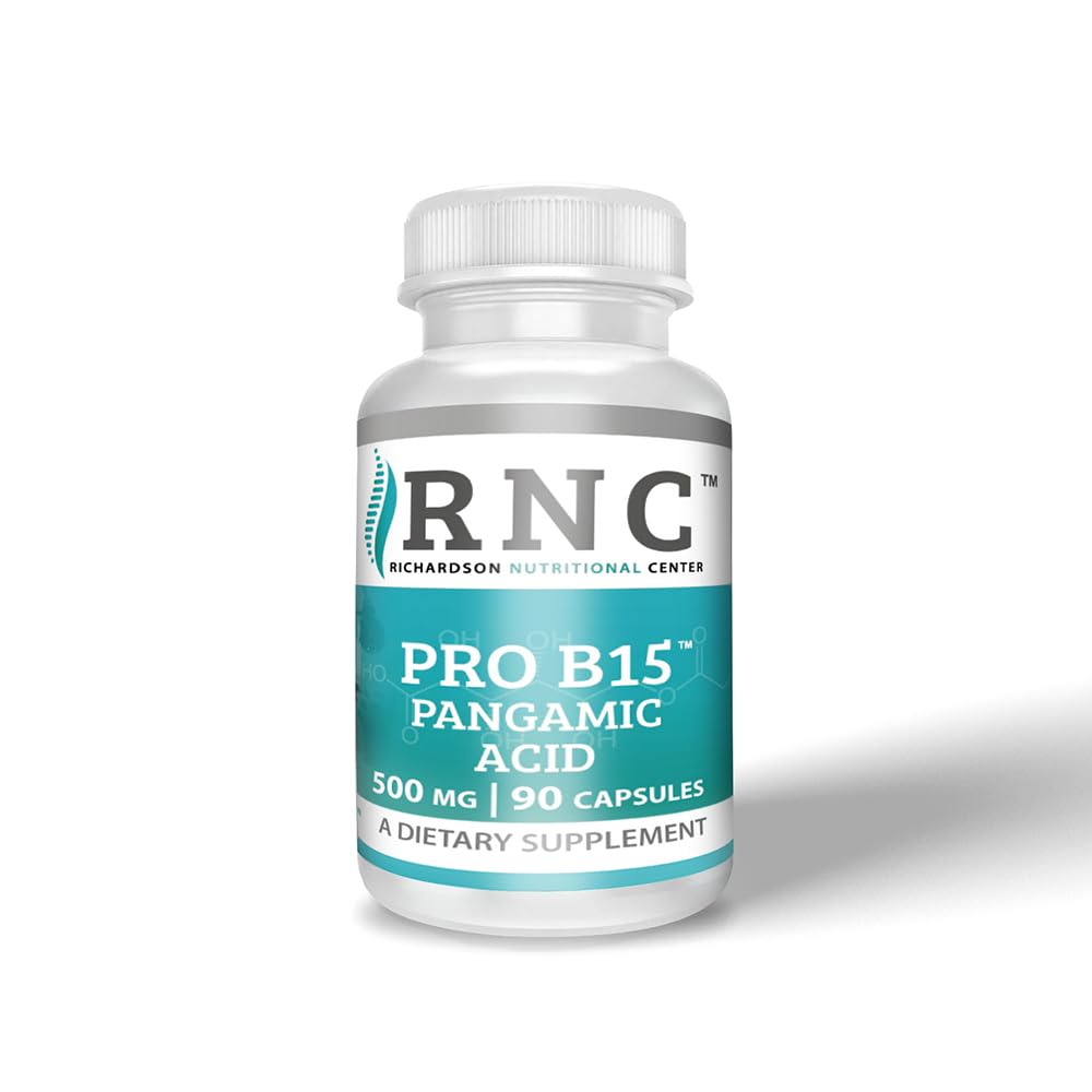 Richardson Nutritional Center B15 Complete Extra Strength – Pangamic Acid (DMG, TMG) 500mg, 90 VCaps