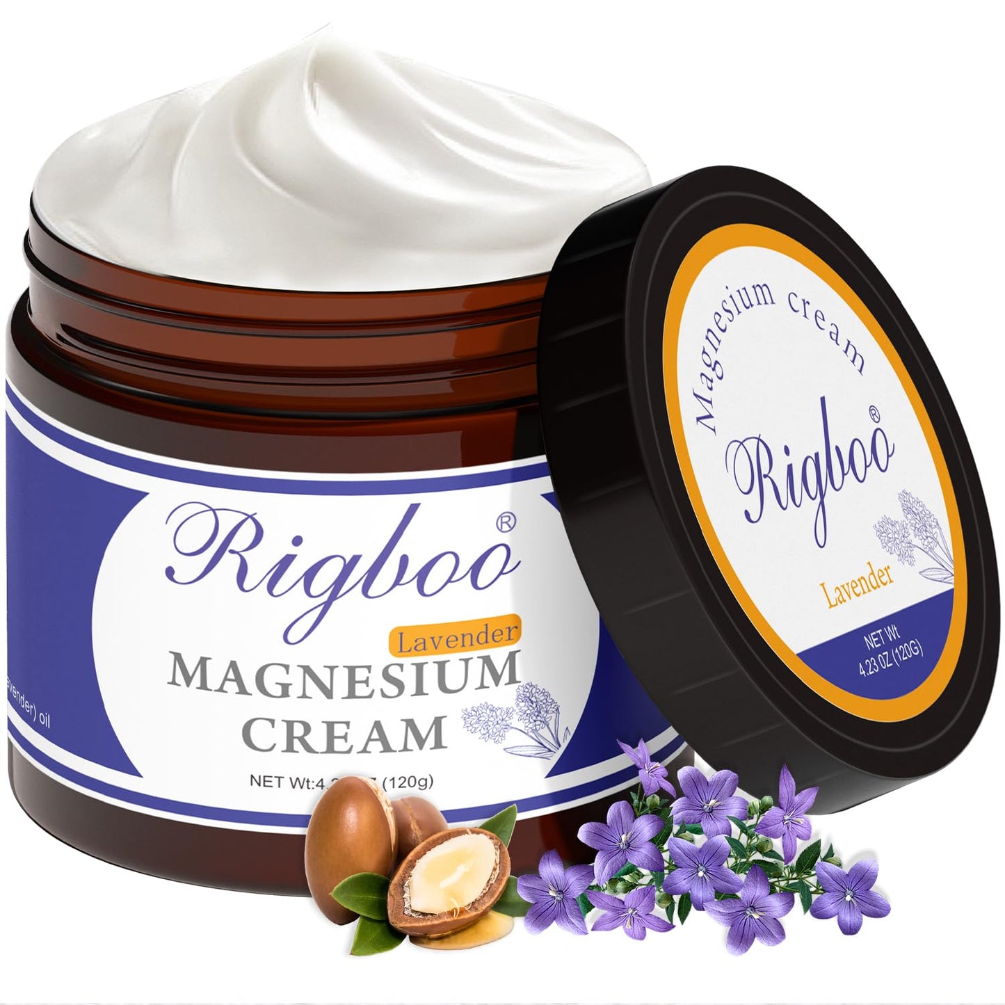 RIGBOO Magnesium Lotion – Sleep & Muscle Relief (Lavender)