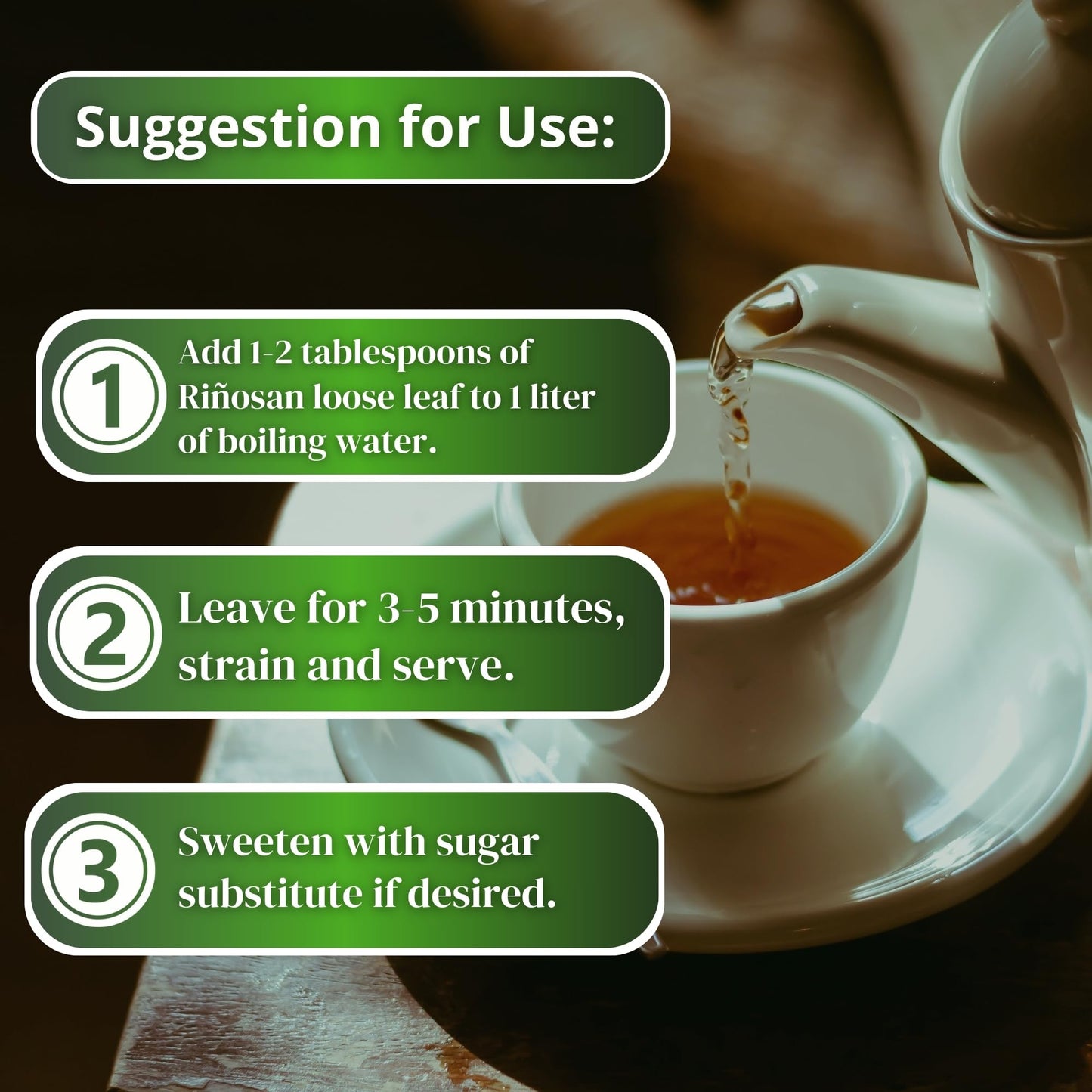 Hanan Riñosan Herbal Blend – Kidney Cleanse Tea 1.8 oz (50 g) with Chanca Piedra, Horsetail & Cat's Claw