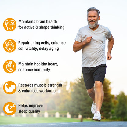 RiRywony Health NAD Supplement – NAD+ with NR & Resveratrol (900mg) – 2 Pack