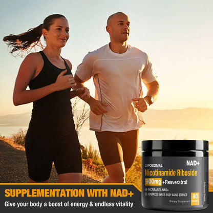 RiRywony Health NAD Supplement – NAD+ with NR & Resveratrol (900mg) – 2 Pack