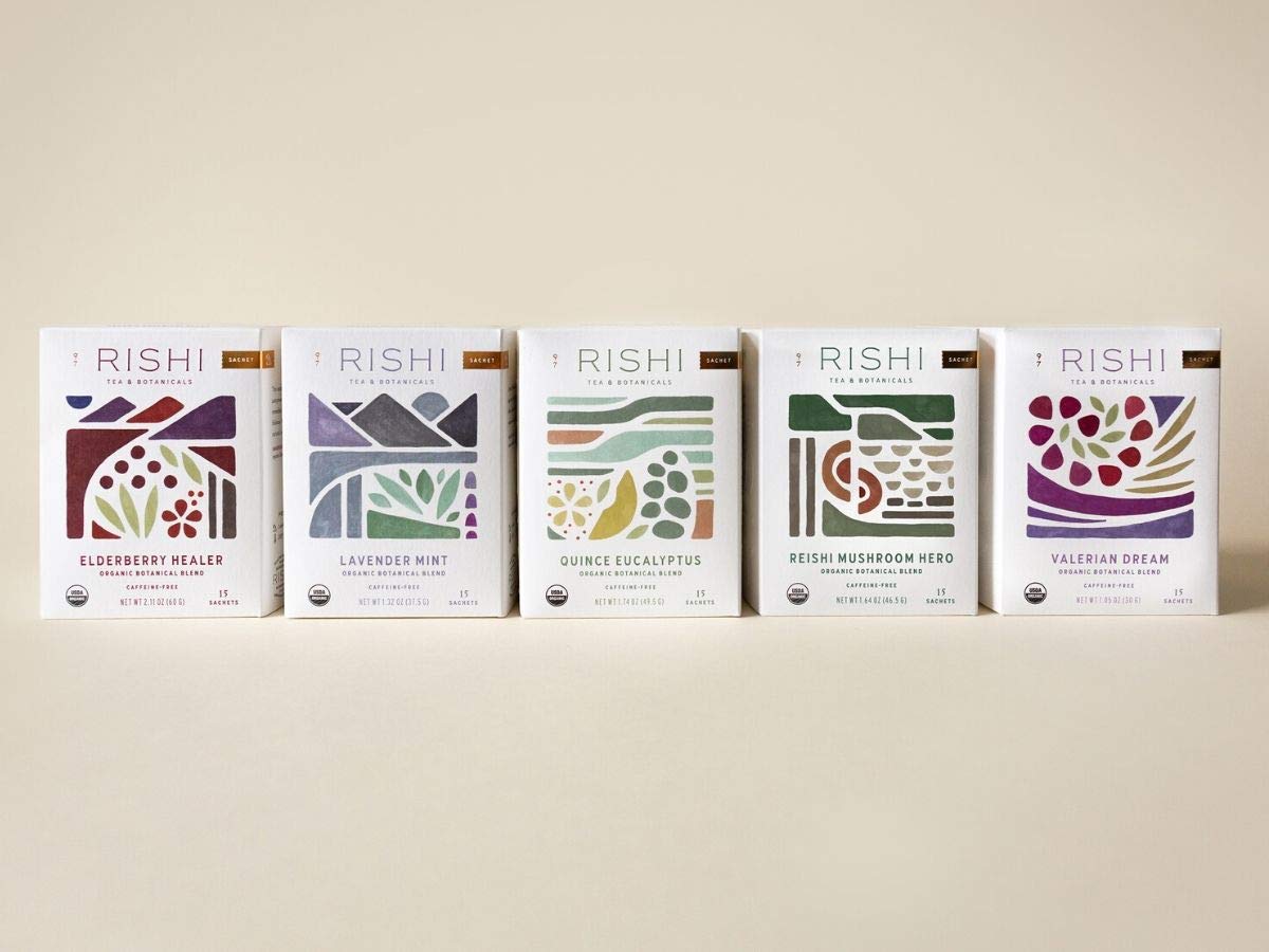 Rishi Chamomile Medley Tea – Organic Caffeine-Free Herbal Tea (15-Count Pack of 2)