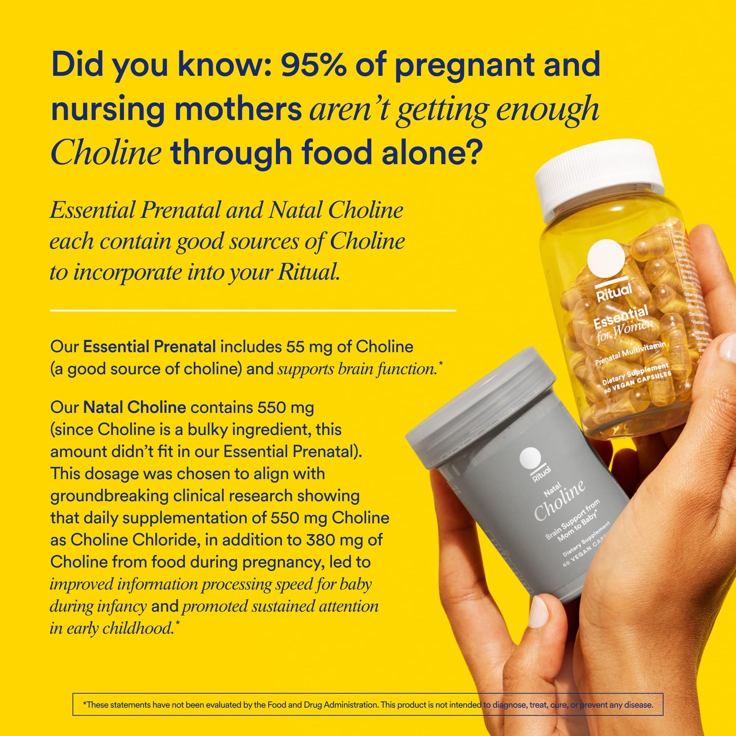 Ritual Essential for Women Prenatal Multivitamin – Vegan, Non-GMO, Citrus, 30 Days