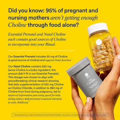 Ritual Essential for Women Prenatal Multivitamin – Vegan, Non-GMO, Citrus, 30 Days