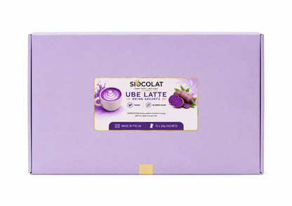 Siocolat Ube Latte Sachets | Sugar-Free Vegan Ube Latte