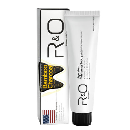 R&O Ageratum Whitening Toothpaste with Bamboo Charcoal – 3.53 oz