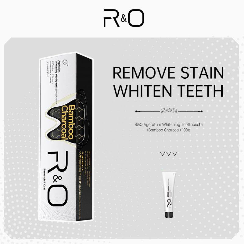 R&O Ageratum Bamboo Charcoal Whitening Toothpaste – 3.53 oz