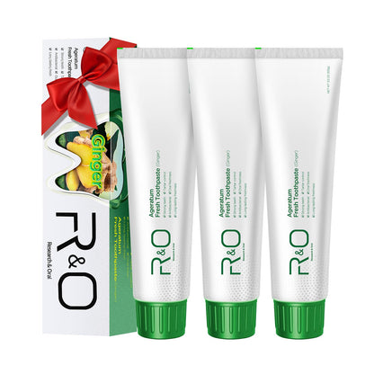 R&O Ginger Mint Fresh Toothpaste 3.53 oz – Fresh Breath & Plaque Removal
