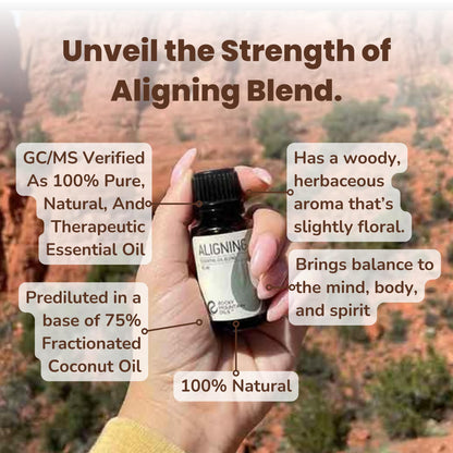 Rocky Mountain Oils Aligning Essential Oil Blend 15 ml – 100% Pure Essential Oils in Fractionated Coconut Oil (Pack of 2)
