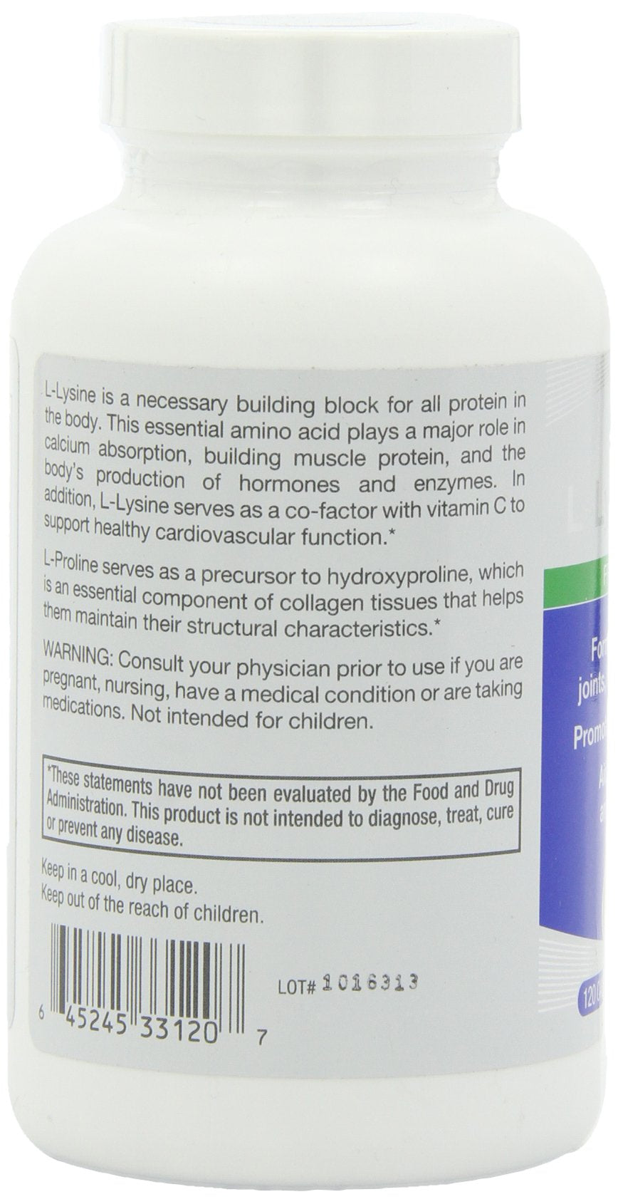 Roex Vitamins | L-Lysine | L-Proline | Muscle Maintenance and Recovery | Healthy Joints | Nutritional-Supplement | 120 Count