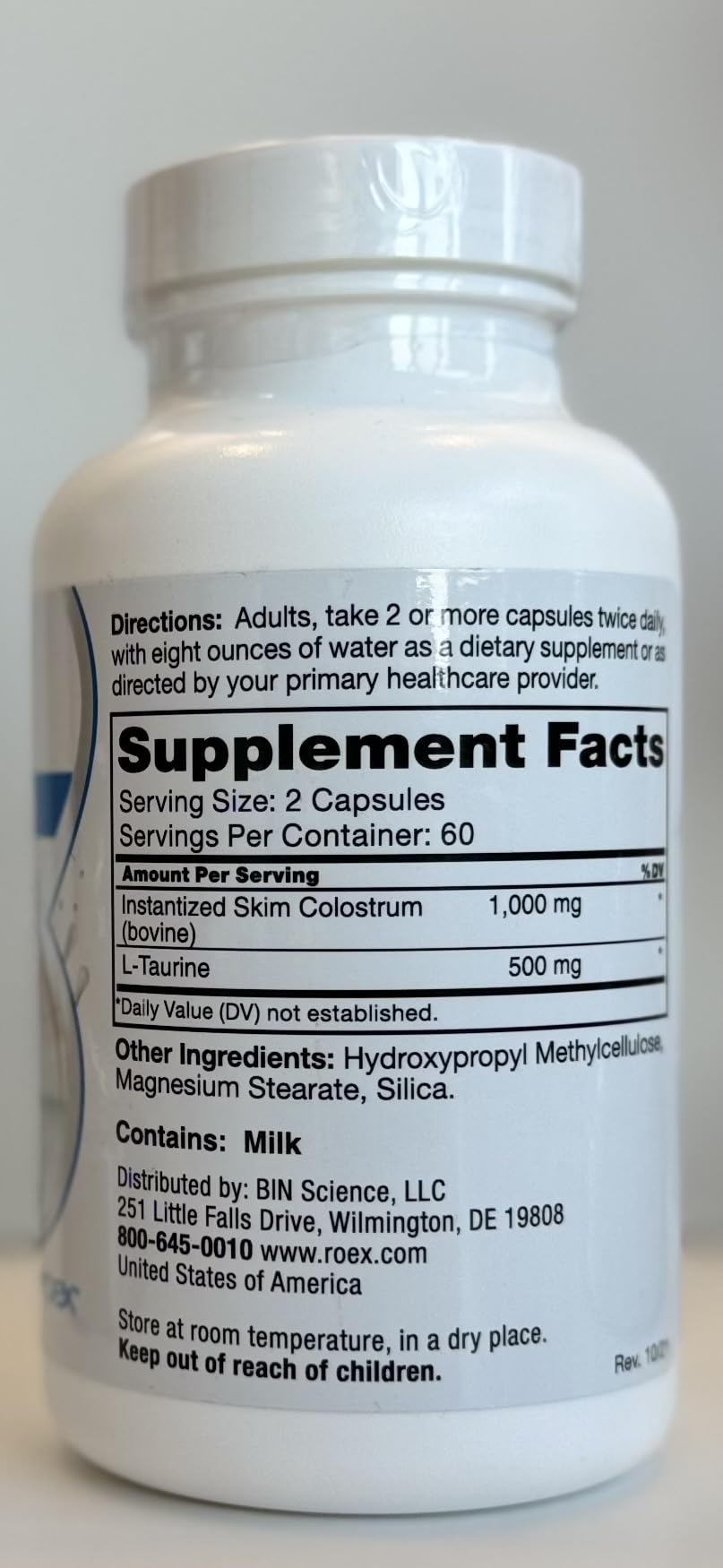 Roex Mother's Colostrum Capsule, 120 Count – Immune Support & Gut Health
