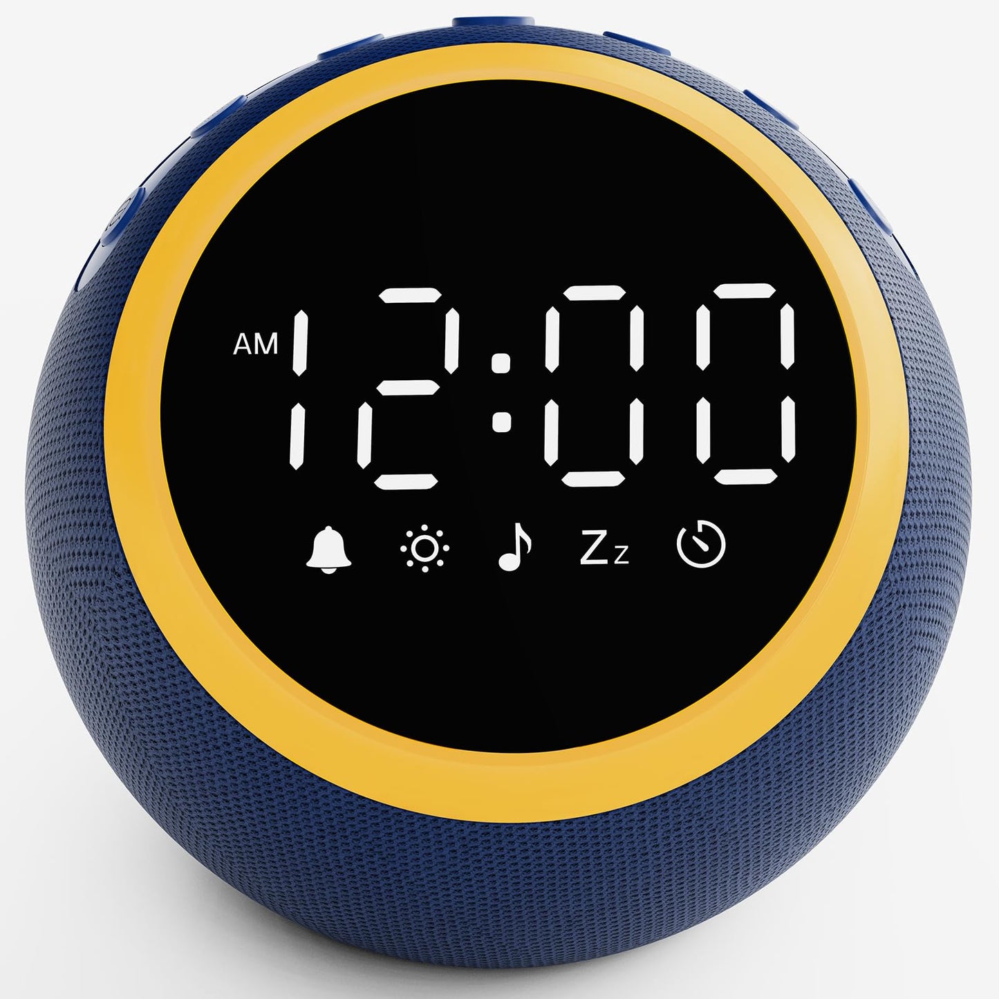 Rohent White Noise Sound Machine with Clock - 30 Sounds, 32 Volume Levels, Memory (Blue)