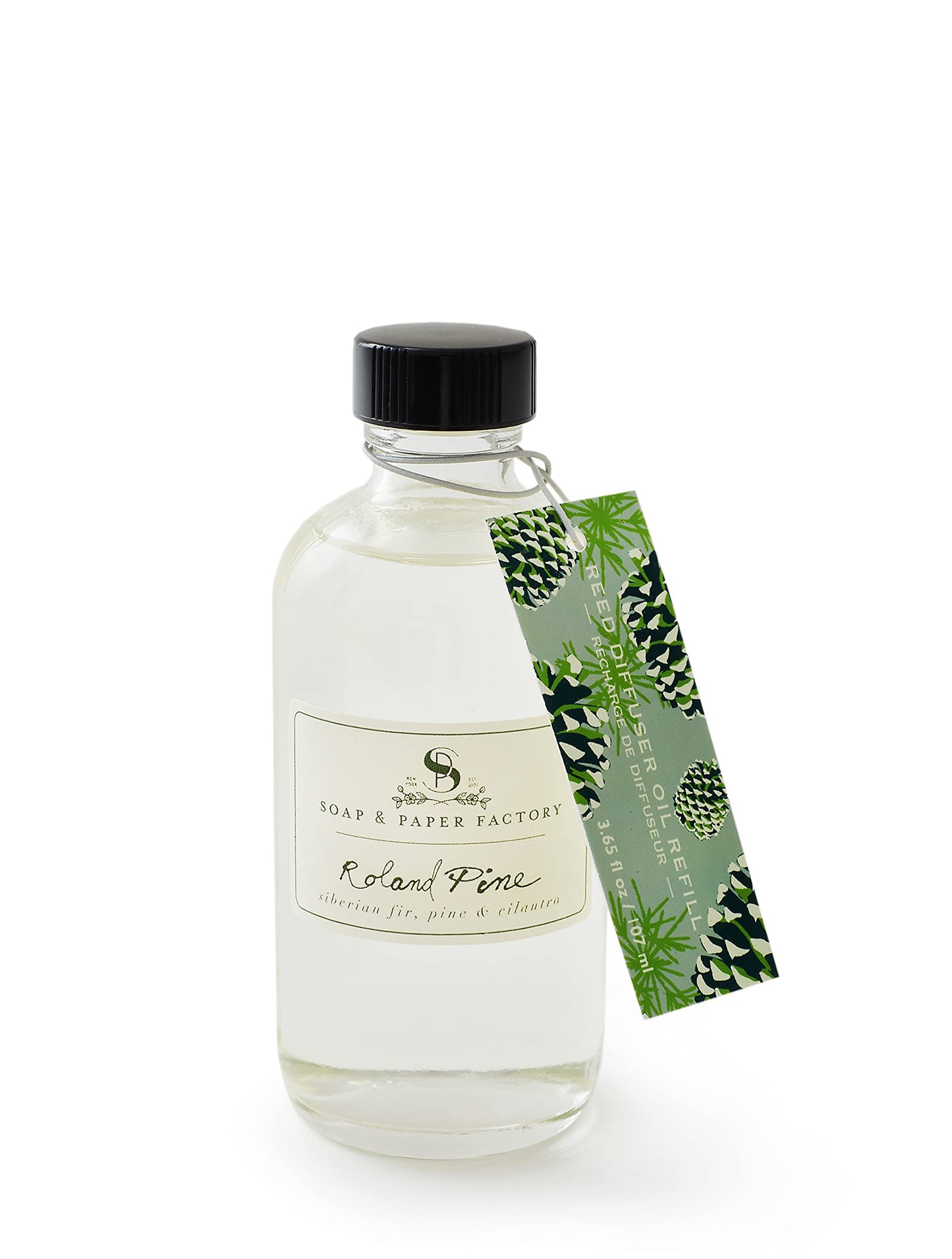 Roland Pine 3.65 oz Reed Diffuser Refill | Soap & Paper Factory
