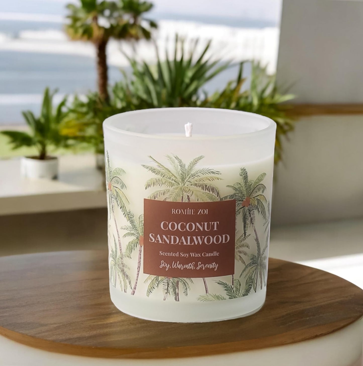ROMIIE ZOI Coconut & Sandalwood 6oz Soy Candle - Home Fragrance