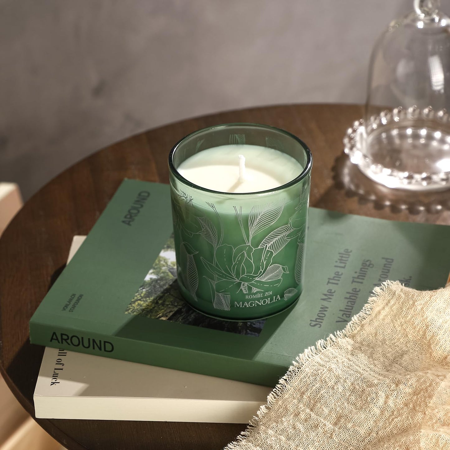 ROMIIE ZOI Magnolia Scented Candle – 6oz Soy Wax Jar