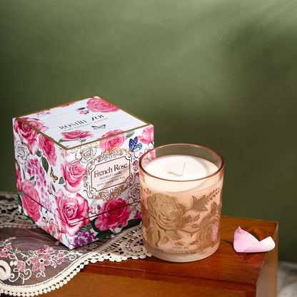 ROMIIE ZOI French Rose Scented Candle - 6oz Soy Jar | Gifts for Women