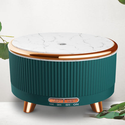 Roonbo 500ml Essential Oil Diffuser – Large Room Aromatherapy with 7 Color Lights, 3 Mist Modes, Auto-Off (Green)