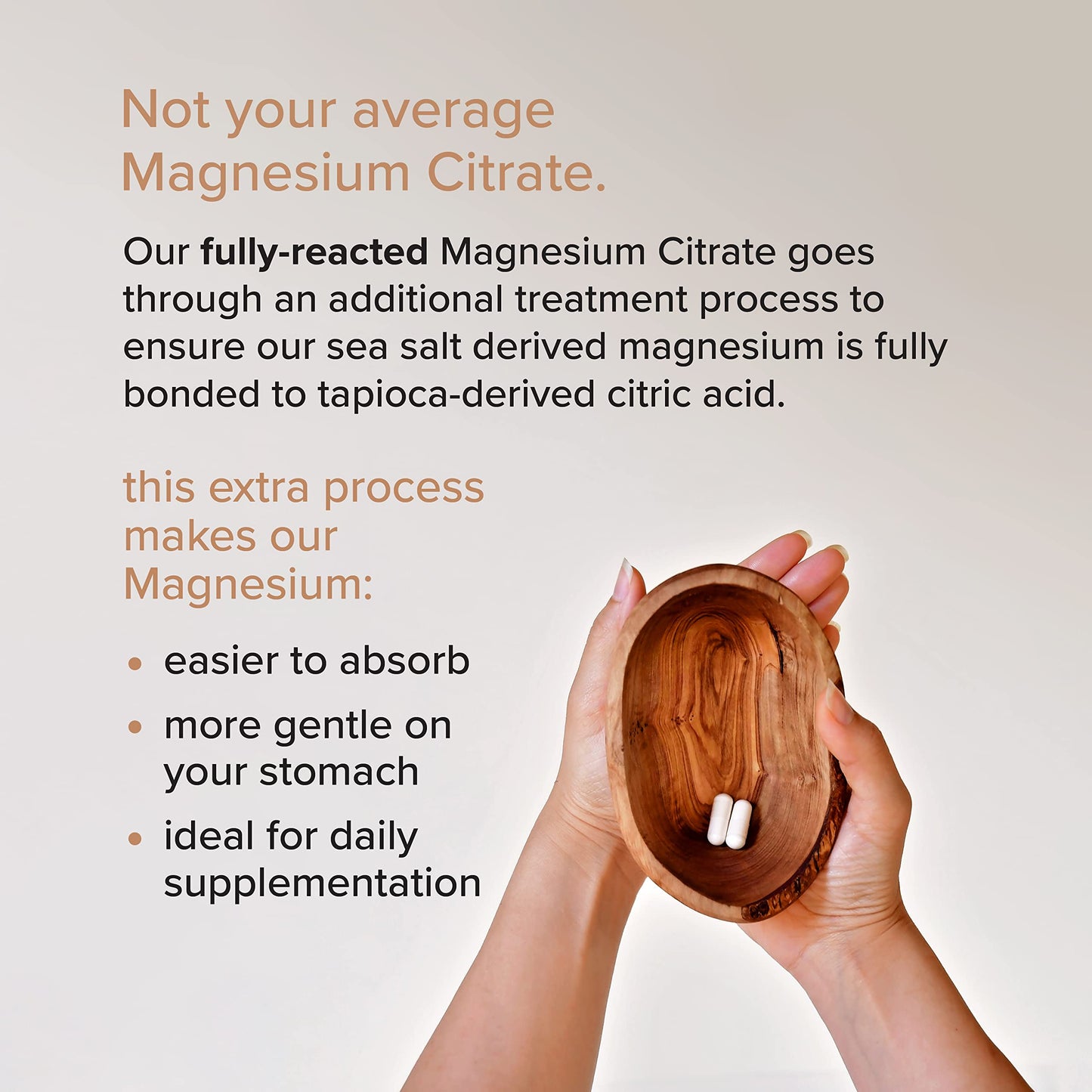 Potent & Pure Magnesium & Zinc Complex by Rootcha | Fully Reacted Magnesium with Chelated Zinc Picolinate | 120 Capsules
