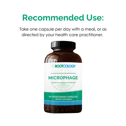 Rootcology by Dr. Izabella Wentz | Microphage: Four-Phage + Seven Probiotics | 60 Vegetarian Capsules