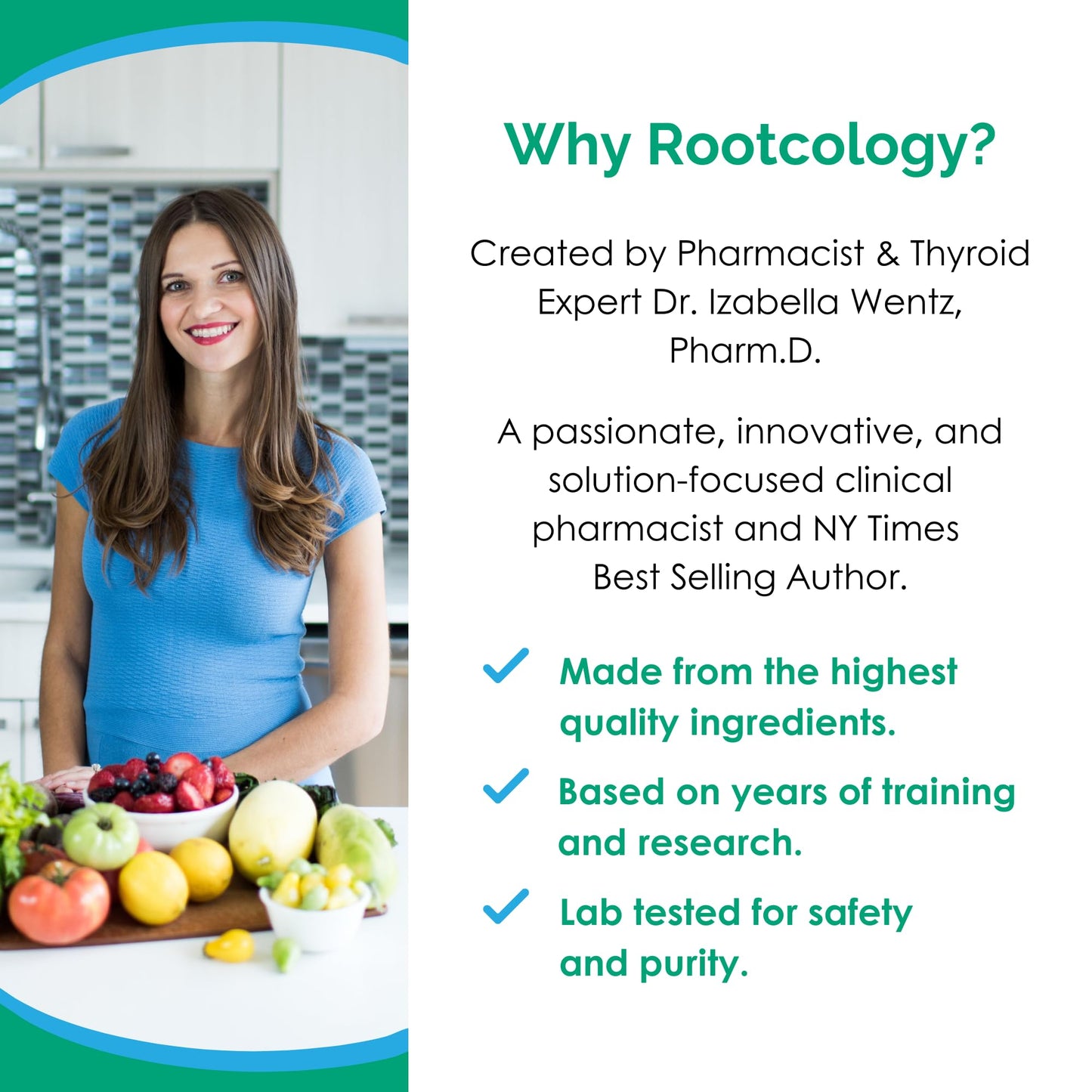 Rootcology by Dr. Izabella Wentz | Microphage: Four-Phage + Seven Probiotics | 60 Vegetarian Capsules