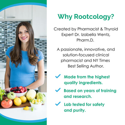 Rootcology Magnesium Citrate Powder 270g (60 Servings) – Mixed Berry | Dr. Izabella Wentz