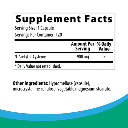 Rootcology by Dr. Izabella Wentz | Pure N-Acetyl Cysteine | (NAC) 900mg | 120 Capsules